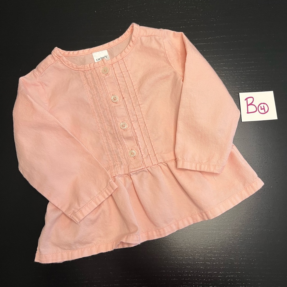 ⭐️2/$8.00⭐️ Carter's 12m Pink Blouse